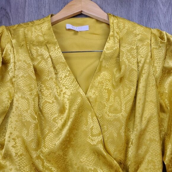 Wayf Long Sleeve Mini Wrap Dress size S - Picture 2 of 9